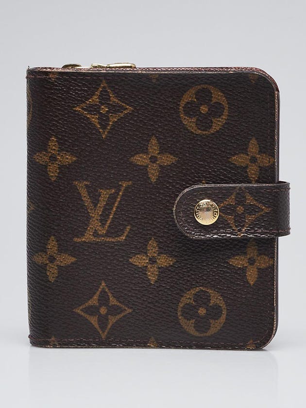 Louis Vuitton Monogram Canvas Zip Compact Wallet