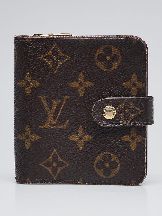 Louis Vuitton Monogram Canvas Zip Compact Wallet