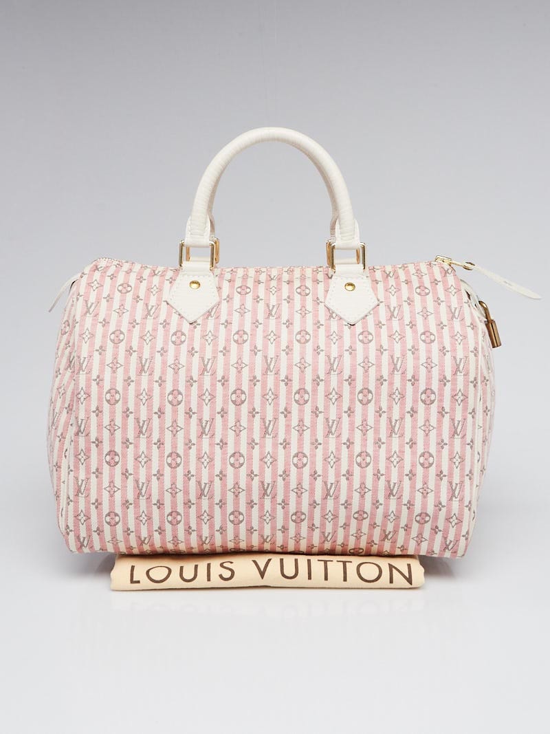 Louis Vuitton Pink Monogram Mini Lin Canvas Speedy 30