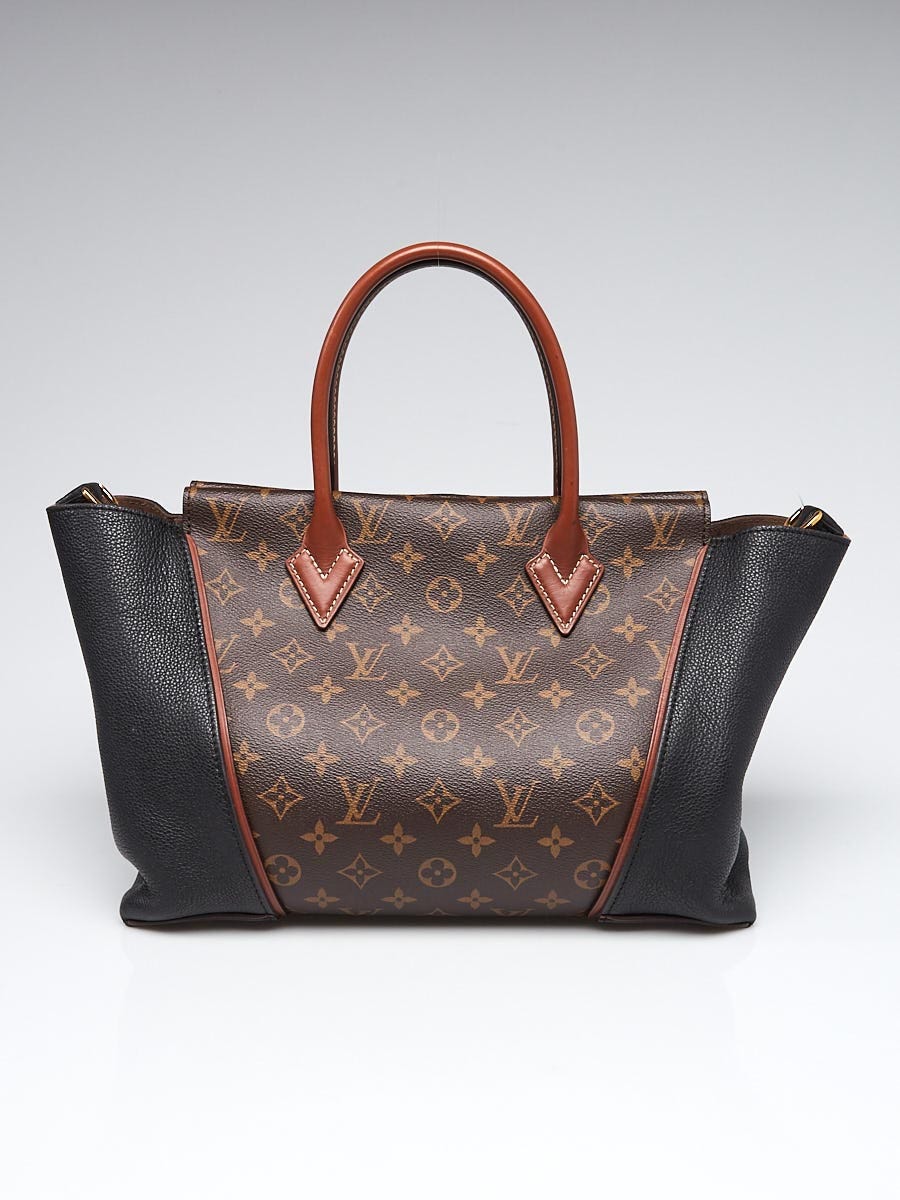 Louis Vuitton Monogram Canvas & Black Leather W PM Bag