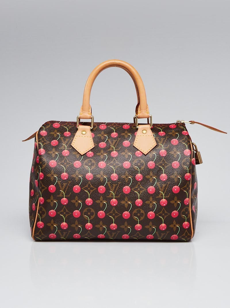 100% Original Louis Vuitton Pochette Monogram Cerise Cherry