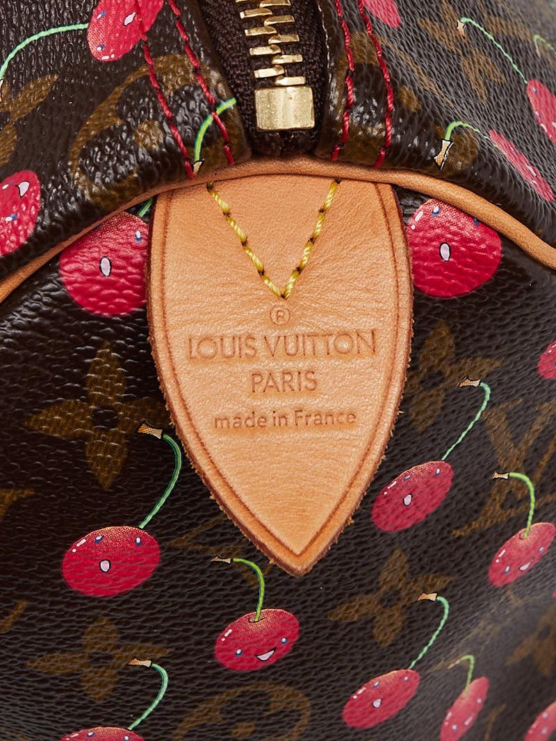 Louis Vuitton Limited Edition Monogram Canvas Cerises Speedy 25 Bag, Lot  #58337