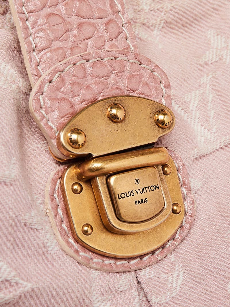 Louis Vuitton pink denim monogram slightly bag