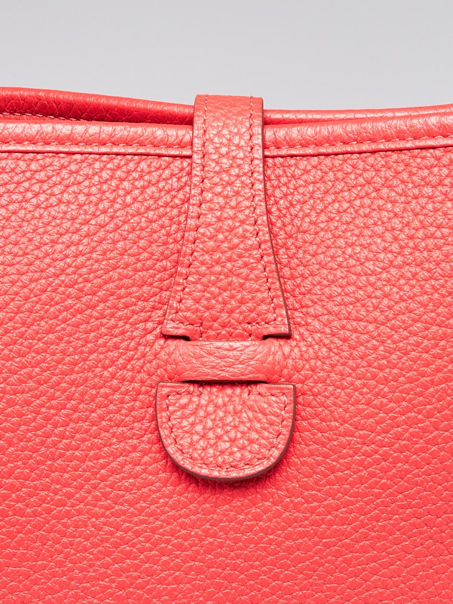 Hermes Rose Jaipur Clemence Leather Picotin Lock PM Bag - Yoogi's Closet