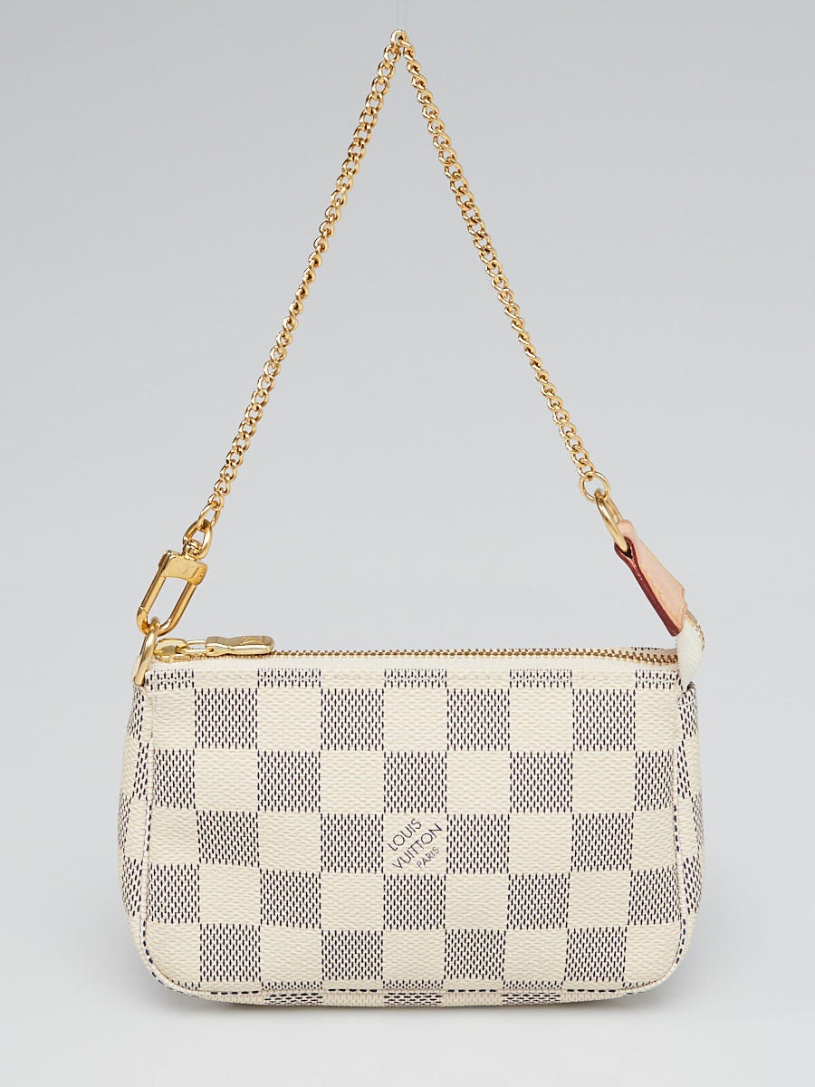 Louis Vuitton Pochette Accessoires Bag Damier Azur Canvas White