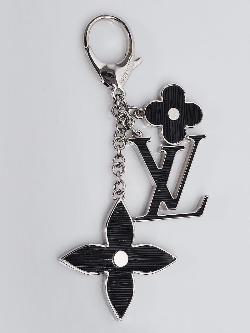 Louis Vuitton Black Fleur d'Epi Key Holder & Bag Charm Louis Vuitton