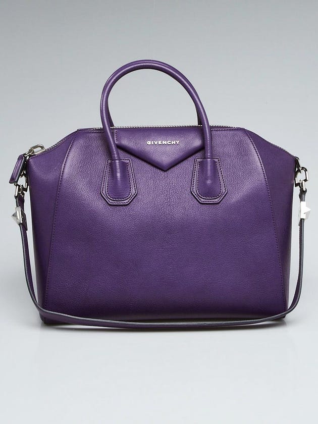 Givenchy Purple Sugar Goatskin Leather Medium Antigona Bag