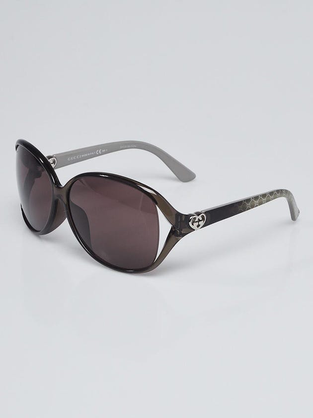 Gucci Grey Acetate Frame Tinted Ombre Guccissima Sunglasses
