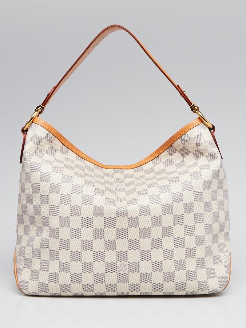 USED Louis Vuitton Damier Azur Delightful PM Hobo Shoulder Bag