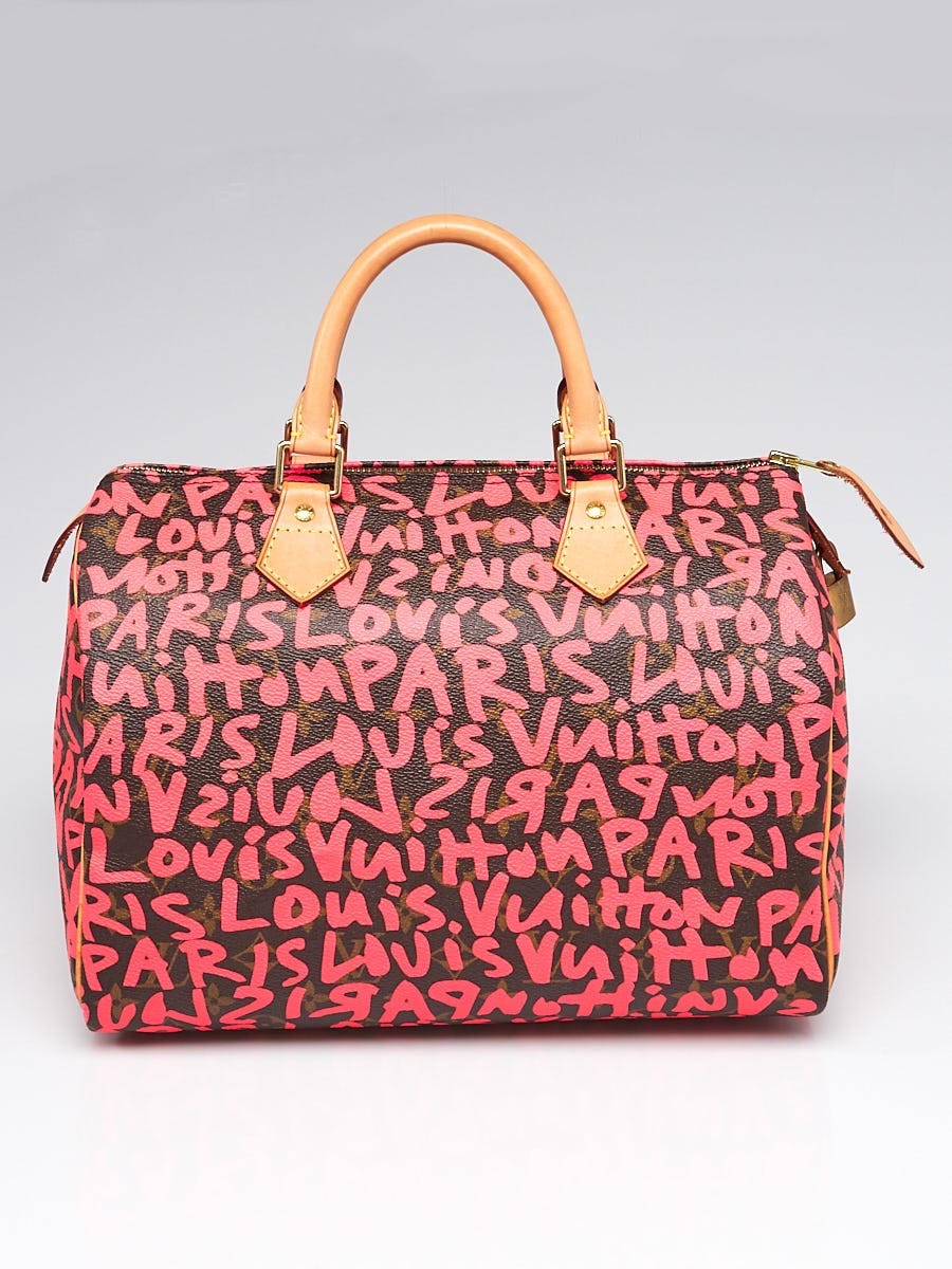 Louis Vuitton x Stephen Sprouse Pink Graffiti Monogram Canvas Speedy 30