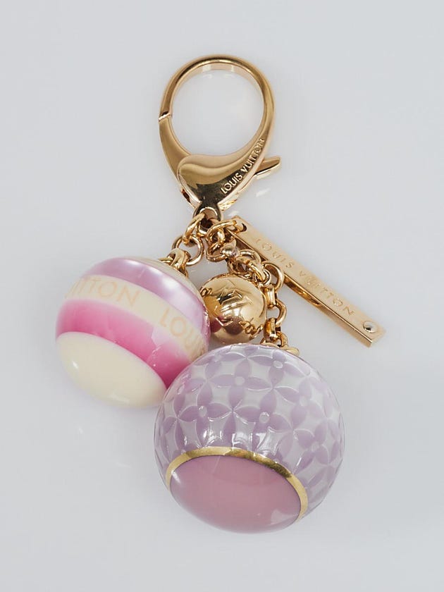 Louis Vuitton Pink/Lavender Resin Monogram Mini Lin Key Holder and Bag Charm
