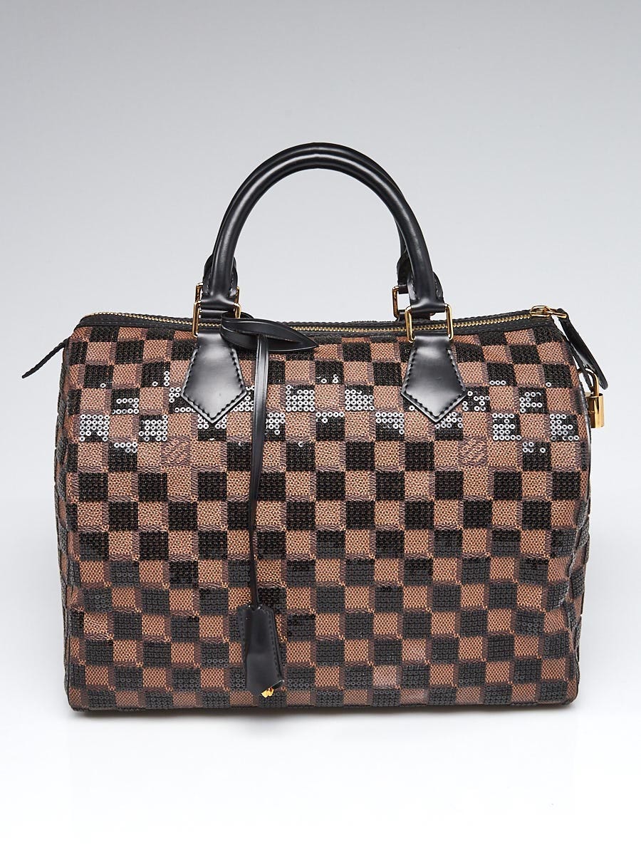 Louis Vuitton Limited Edition Damier Paillettes Speedy 30 Bag - Yoogi's  Closet