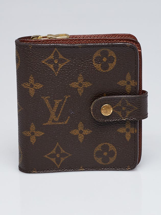 Louis Vuitton Monogram Canvas Zip Compact Wallet