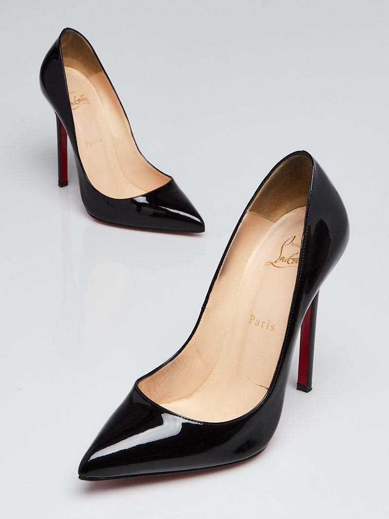 Pigalle plato patent leather heels Christian Louboutin Black size