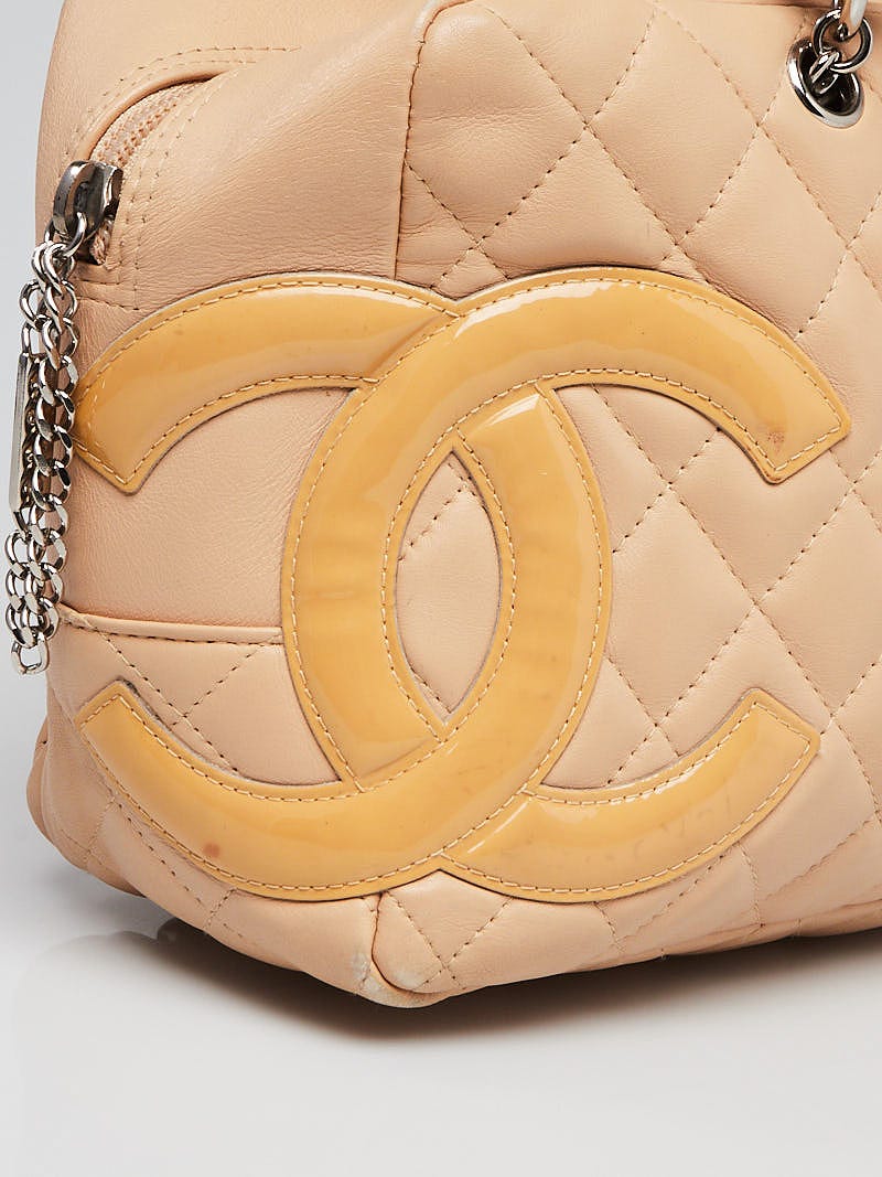 Cambon leather handbag Chanel Beige in Leather - 24373640