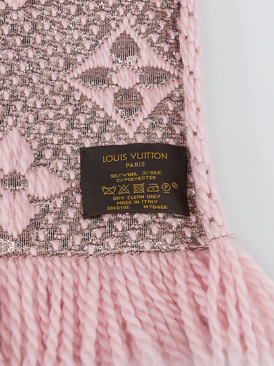 100% Authentic Louis Vuitton Logomania Scarf MONOGRAM pink