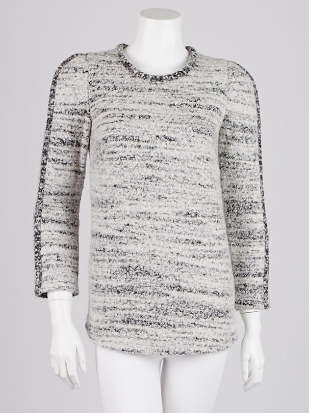 Isabel Marant Grey Boiled Wool Blend Ivana Sweater Size 4/36