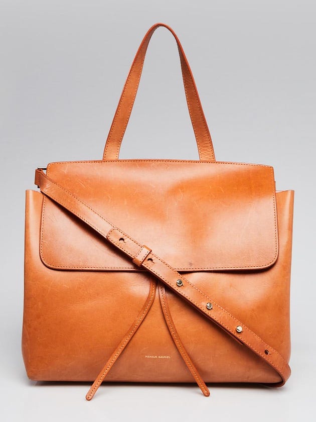 Mansur Gavriel Camello/Pink Vegetable Tanned Leather Lady Bag