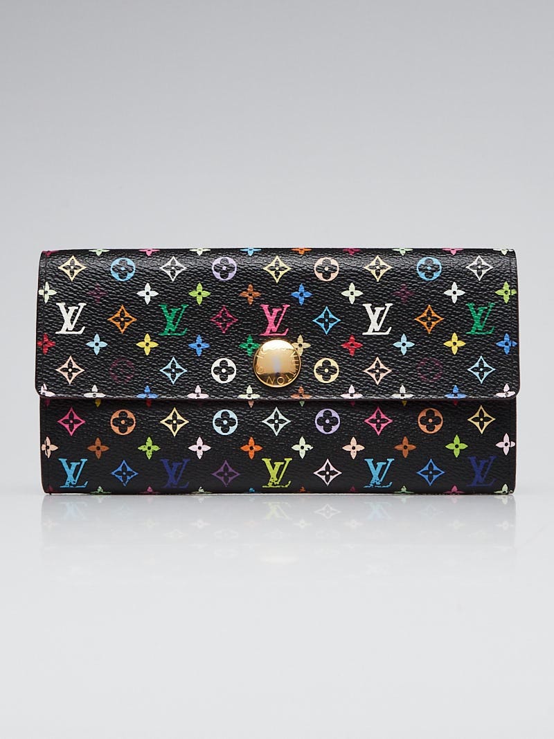 Louis Vuitton Black Monogram Multicolor Grenade Sarah Wallet - Yoogi's  Closet
