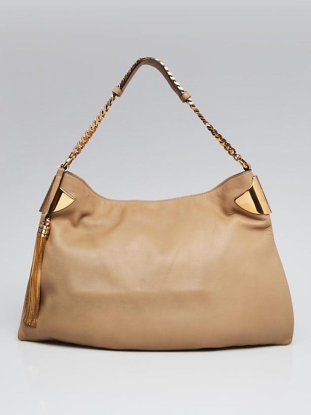 Gucci Beige Calfskin Leather 1970 Shoulder Bag