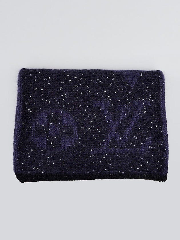 Louis Vuitton Purple Mohair/ Polyamide Monogram Sunset Echarpe Scarf