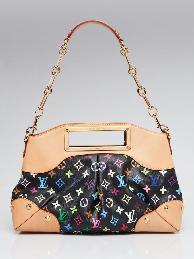 Louis Vuitton Black Monogram Multicolore Judy MM Bag