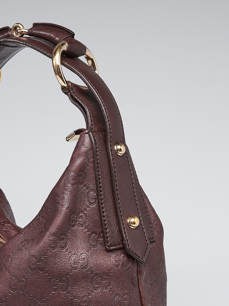 Gucci Tan Guccissima Leather Techno Horsebit Medium Hobo Bag - Yoogi's  Closet