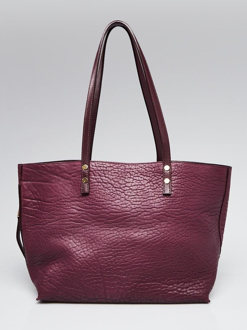 Trademark - Authenticated Handbag - Leather Burgundy Plain for Women, Very Good Condition