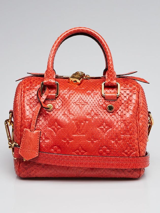 Louis Vuitton Orient Python Speedy Bandouliere 20 Bag w/Strap