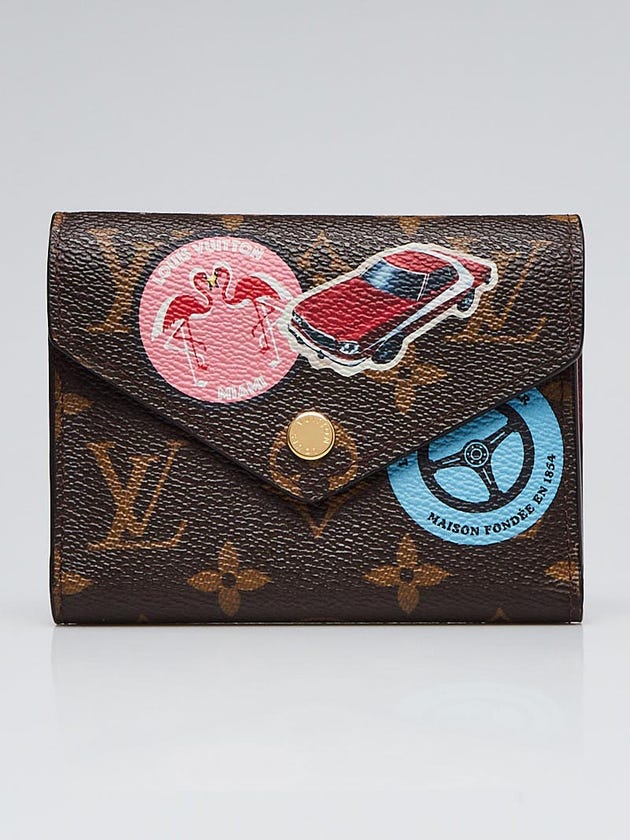 Louis Vuitton Limited Edition Monogram Canvas World Tour Victorine Wallet