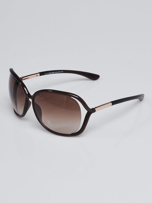 Tom Ford Brown Frame Raquel Gradient Tint Sunglasses- TF76