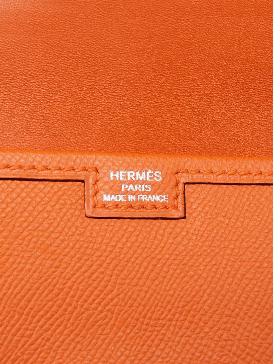 Hermes, Bags, Hermes Classic Orange Epson Jige Clutch Pm