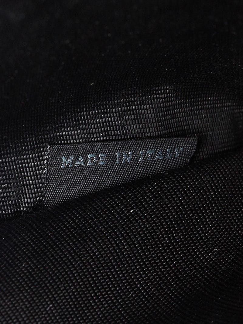 Prada Black Gaufre Nappa Leather Zip Wallet 1M0506 | Yoogi's Closet