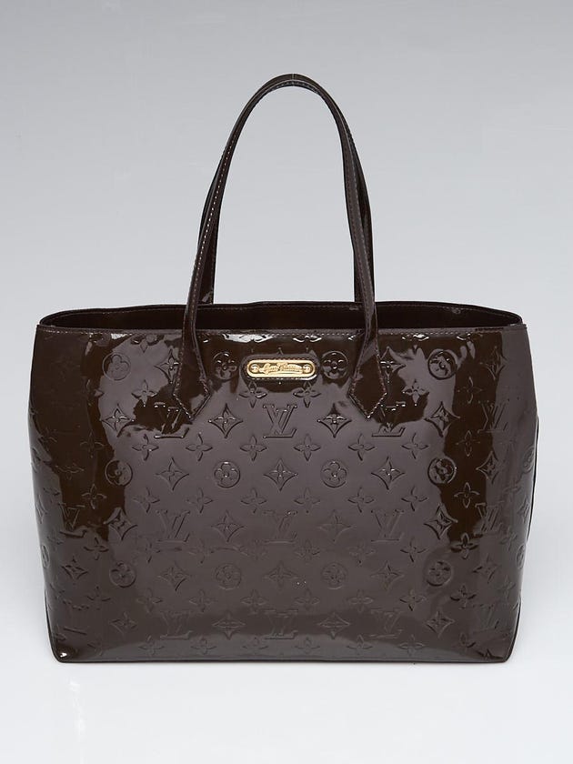 Louis Vuitton Terre Monogram Vernis Wilshire MM Bag