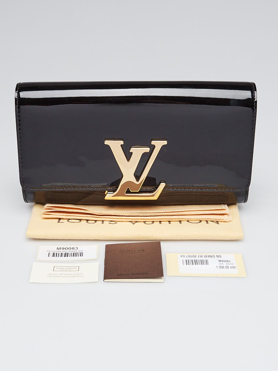 Louis Vuitton Patent Louise Clutch - Black Clutches, Handbags