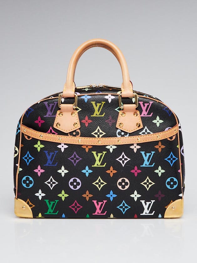 Louis Vuitton Black Monogram Multicolore Trouville Bag