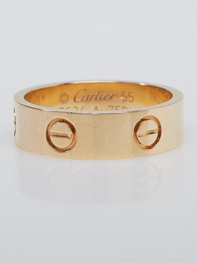 Cartier 18k Yellow Gold LOVE Ring Size 7.25/55