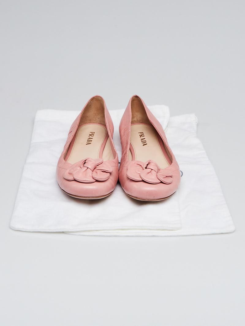 PRADA Leather Upper Floral Flats for Women for sale | eBay