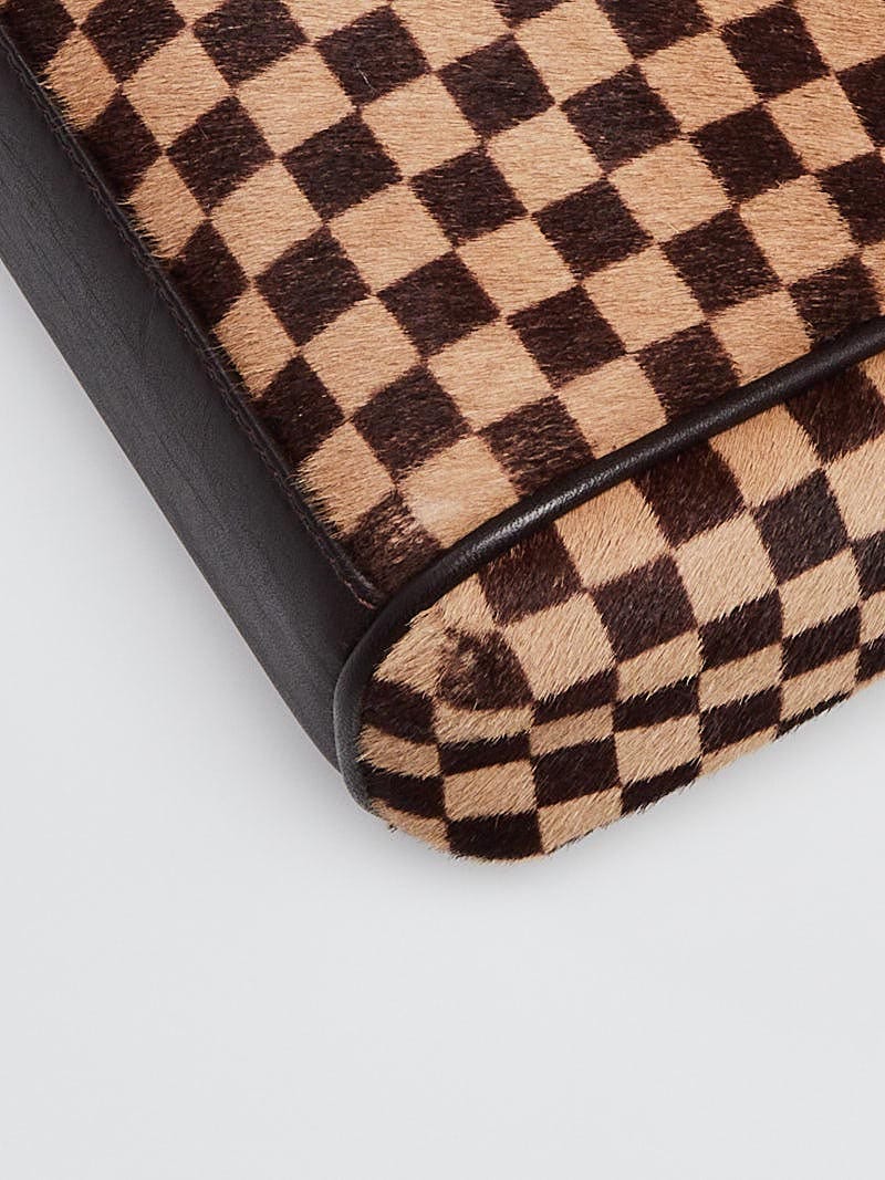 Louis Vuitton Vintage Damier Sauvage Lionne Brown Calf Hair Bag