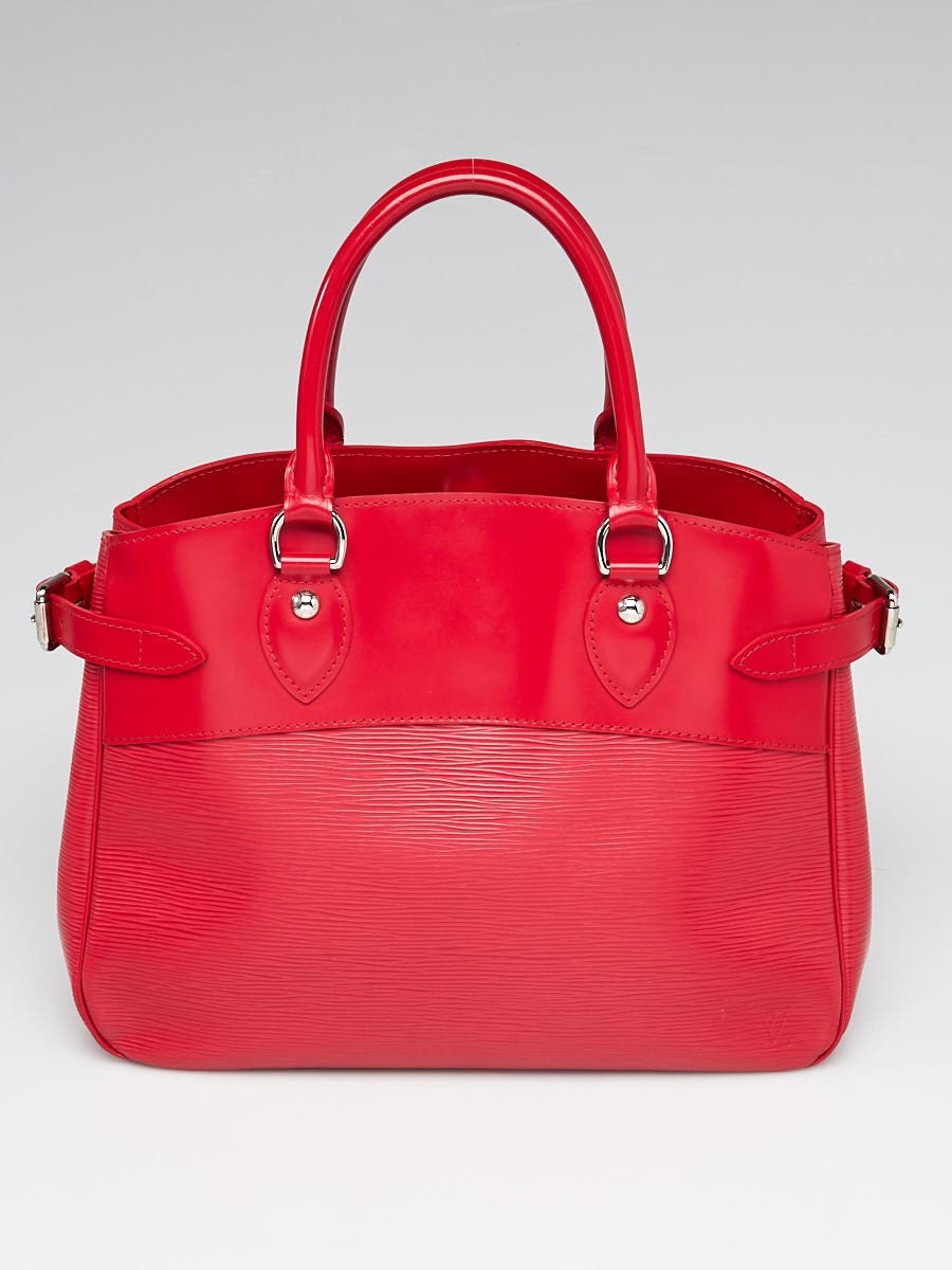 Louis Vuitton Rouge EPI Leather Passy PM Bag