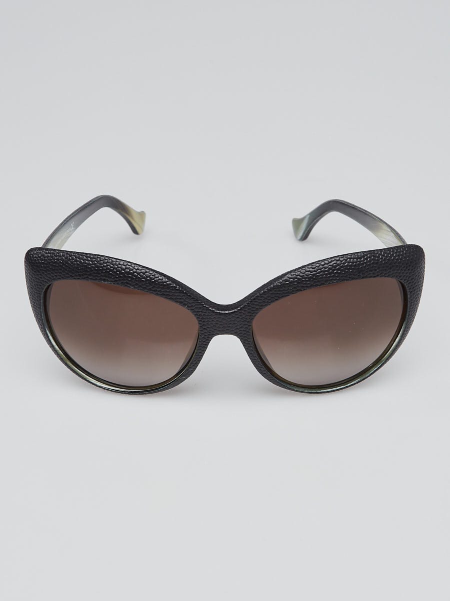 ?️ Balenciaga Black Pebbled Acetate Cat Eye Sunglasses ?️ Balenciaga Black Pebbled Acetate Cat Eye Sunglasses- BA 58  main image 2