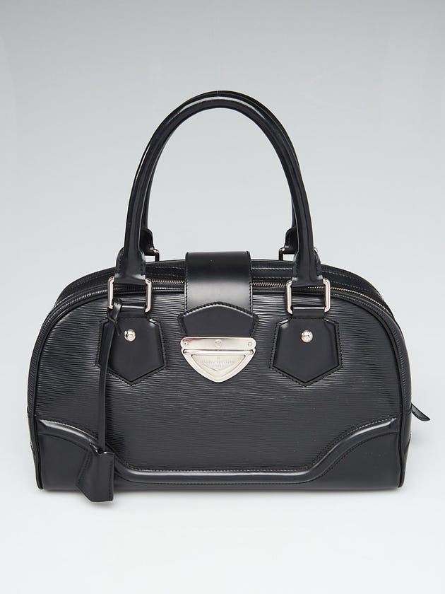 Louis Vuitton Black Epi Leather Bowling Montaigne GM Bag