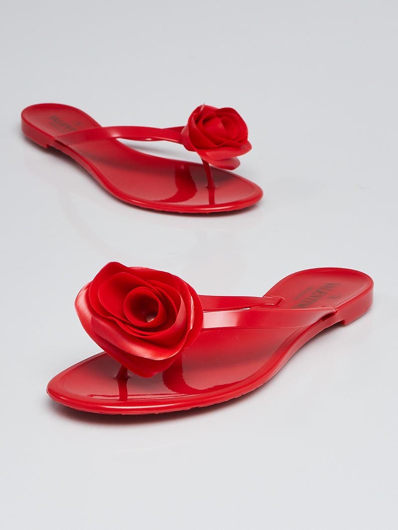 Pink Rockstud PVC jelly sandals | Valentino Garavani | MATCHESFASHION US