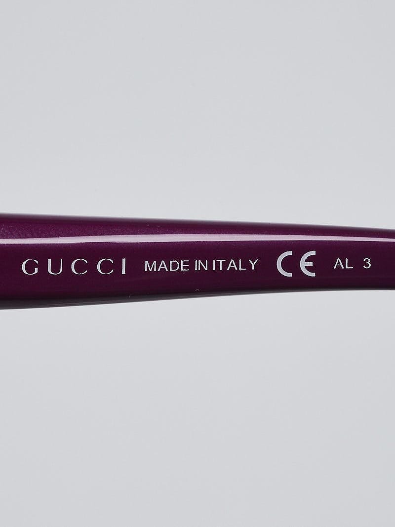 Gucci Purple Acetate Frame Oversized Sunglasses-3525 | Yoogi's Closet