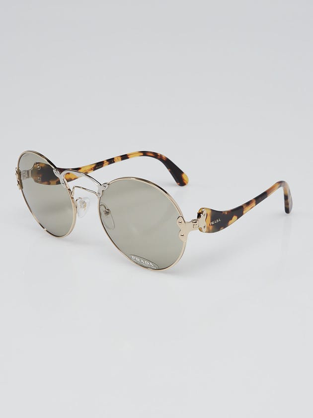 Prada Silverton Metal Frame Tinted Round Sunglasses- SPR55T