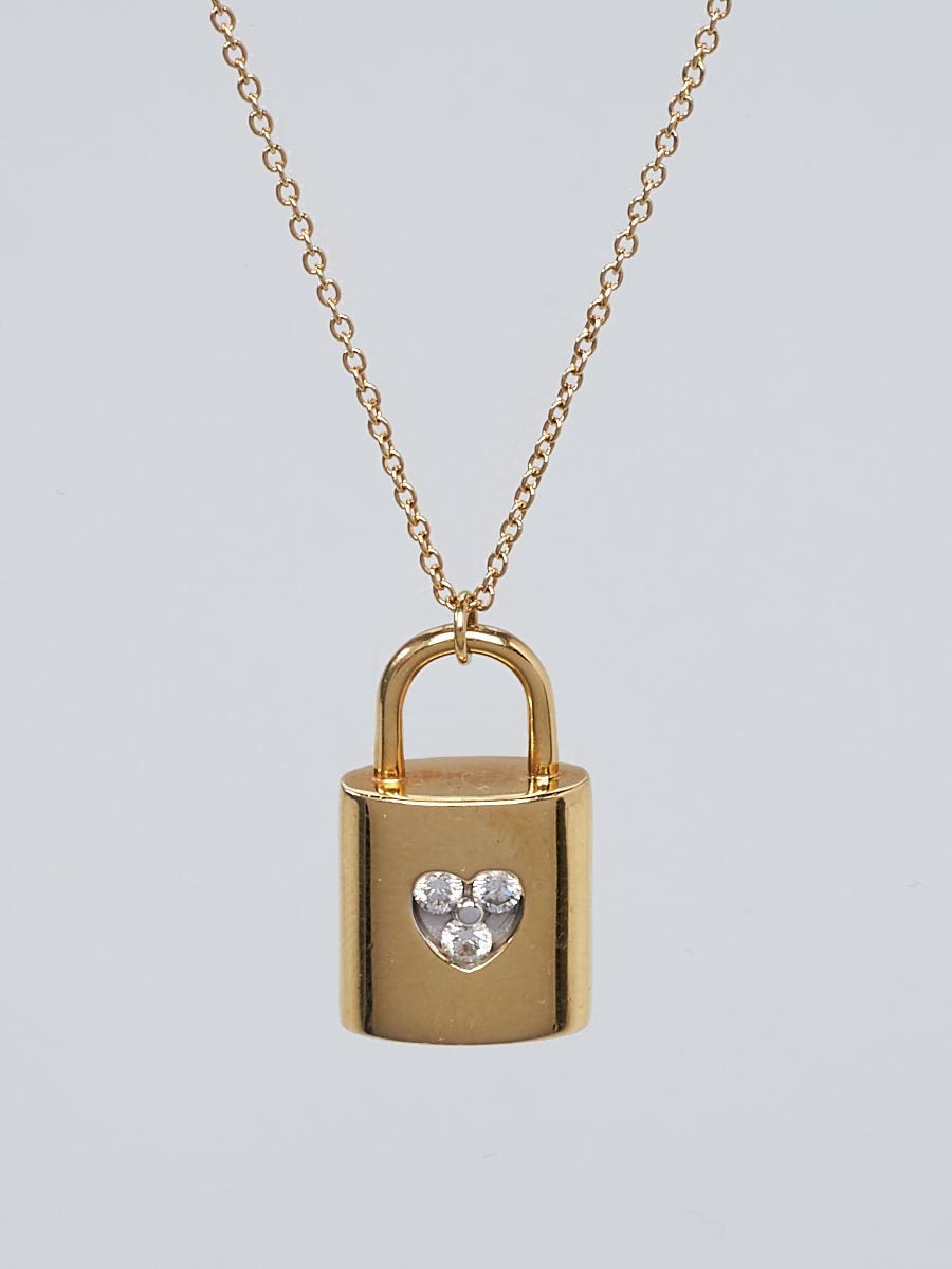 18K Diamond Lockit Padlock Pendant