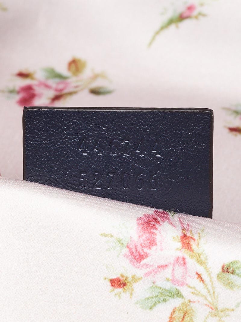 Gucci Limited Edition Japan Blue Quilted Denim Pearl GG Marmont