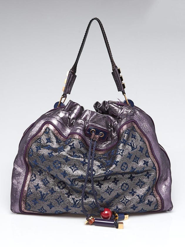 Louis Vuitton Limited Edition Purple Monogram Lurex Bluebird Bag