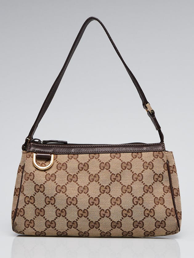 Gucci Beige/Ebony GG Canvas Abbey D-Ring Pochette Bag