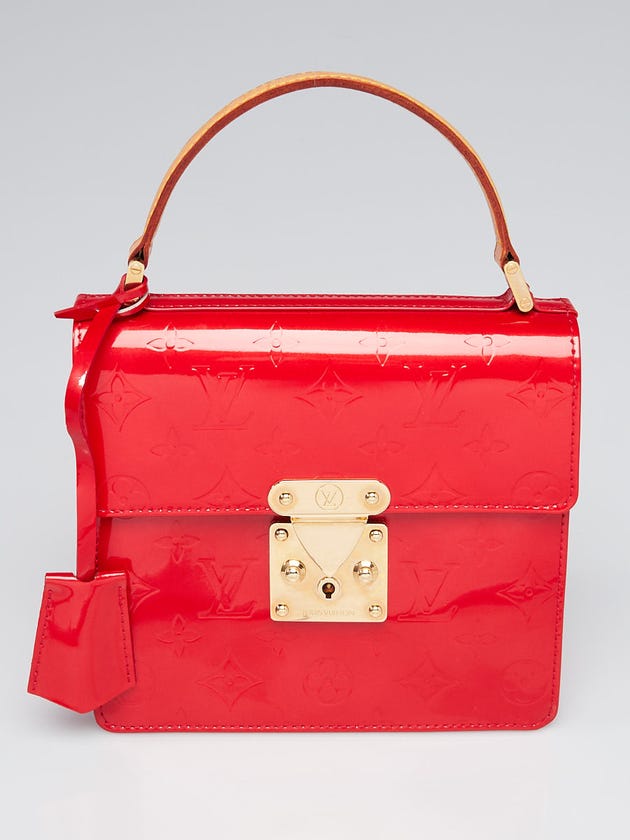 Louis Vuitton Red Monogram Vernis Spring Street Tote Bag